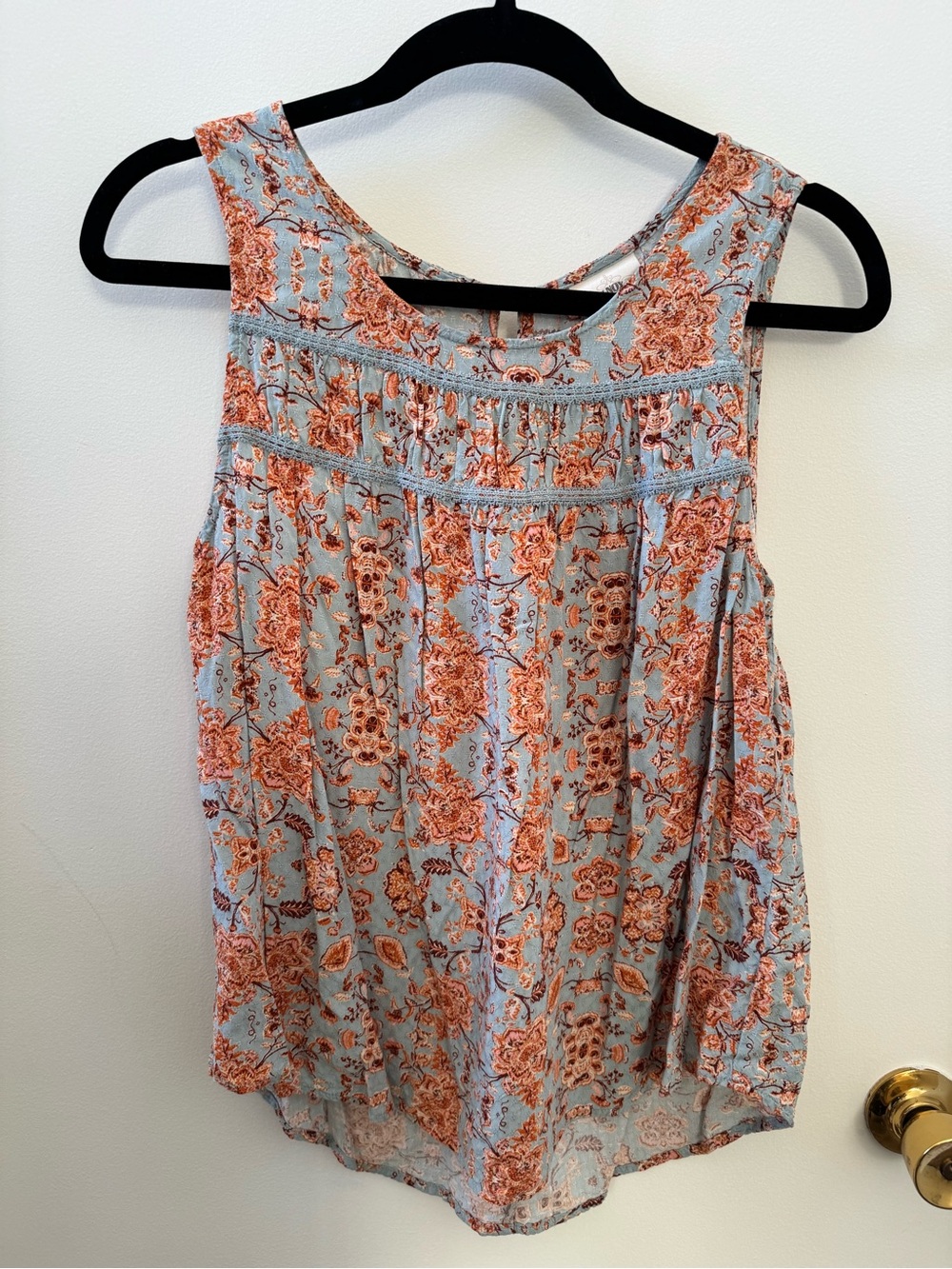 Knox Rose Floral Print Sleeveless Tank Top